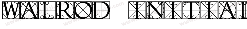Walrod Initials字体转换